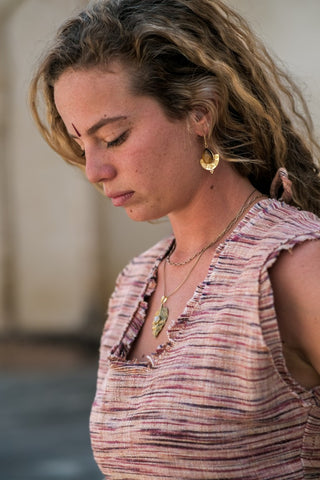 Isis Oorbellen Messing