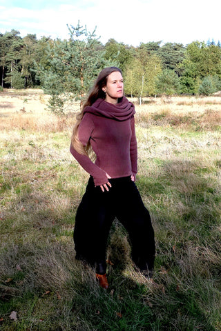 Astral Weave Sweater Donker Bruin