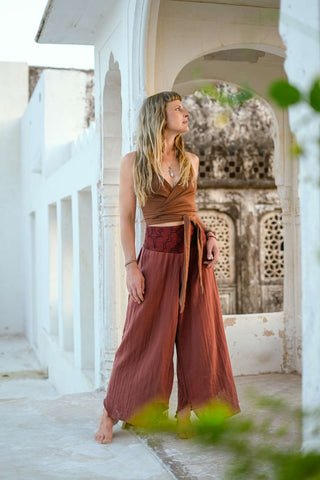 Tierra Wrap Top Aarde
