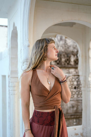Tierra Wrap Top Aarde