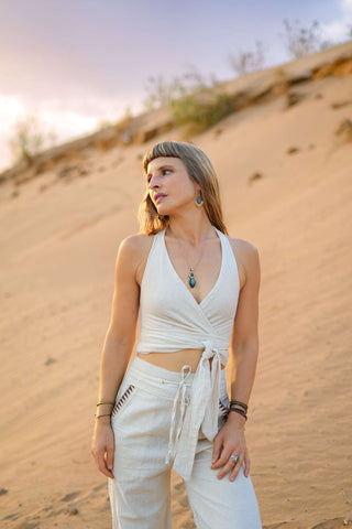 Tierra Wrap Top Natural