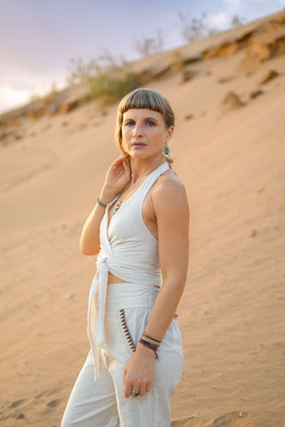 Tierra Wrap Top Natural