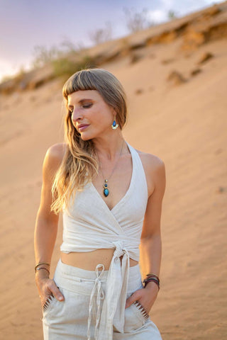 Tierra Wrap Top Natural