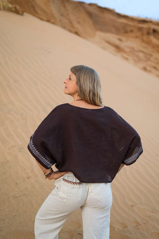 Zen Top Dark Brown