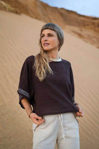 Zen Top Dark Brown