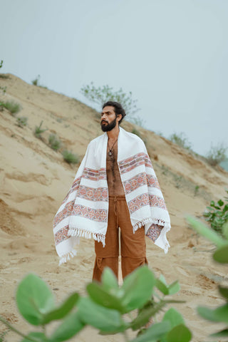 Khullu Shawl White