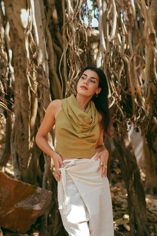 Pua Crop Top Green