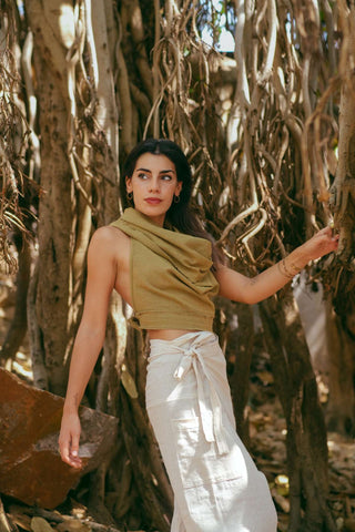 Pua Crop Top Green
