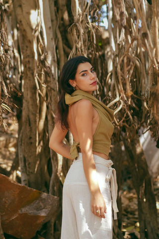 Pua Crop Top Green