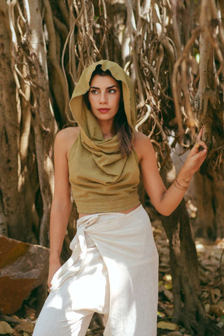 Pua Crop Top Green