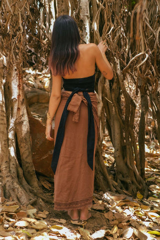 Tierra Wrap Top Zwart