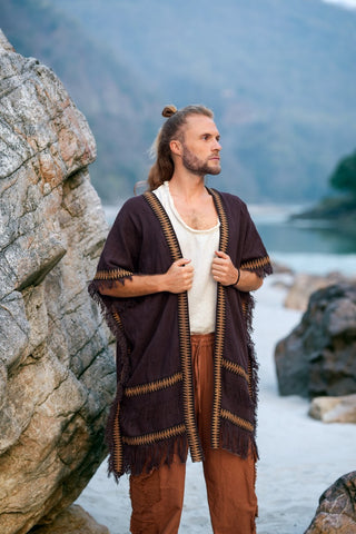 Tanaia Vest Donker Bruin