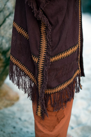 Tanaia Vest Donker Bruin