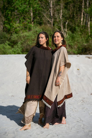 Zenith Poncho Donker Bruin
