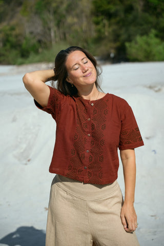 Lotus Blouse Roest