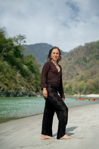 Long Yoga Pants Zwart