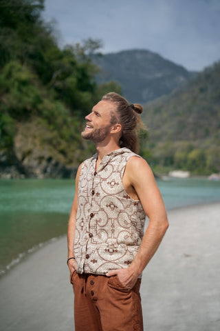 Shipibo Vest Natural