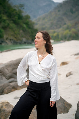 Rayon Tie top Natural
