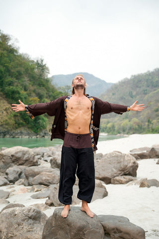 Kyan Kimono Donker Bruin