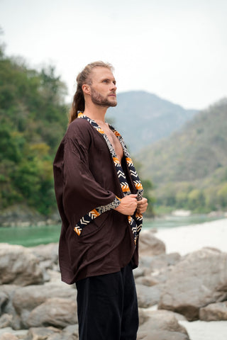 Kyan Kimono Donker Bruin