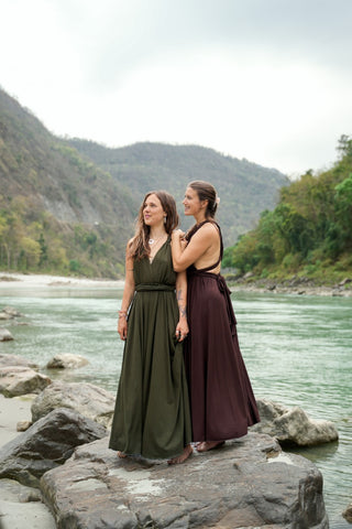 Yasmin Dress Donker Bruin
