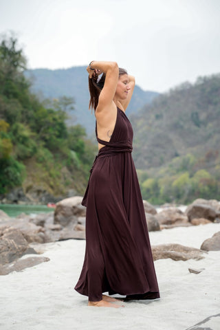 Yasmin Dress Donker Bruin