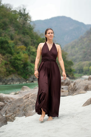 Yasmin Dress Donker Bruin
