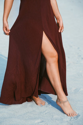 Muse Dress Donker Bruin