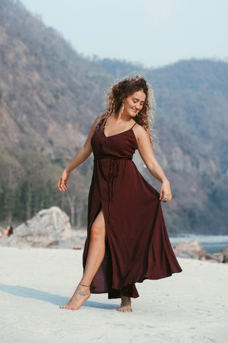 Muse Dress Donker Bruin
