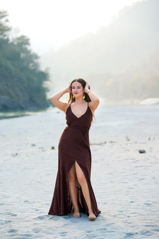 Muse Dress Donker Bruin