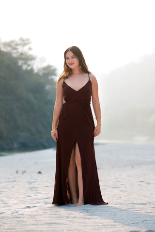 Muse Dress Donker Bruin