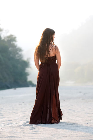 Muse Dress Donker Bruin
