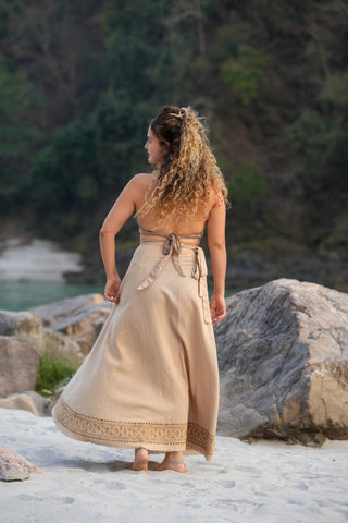 Nova Skirt Block Beige