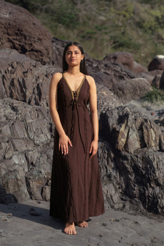 Arwen Dress Donker Bruin