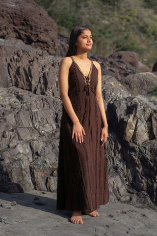 Arwen Dress Donker Bruin