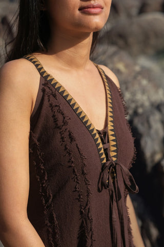 Arwen Dress Donker Bruin
