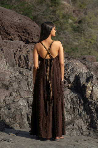 Arwen Dress Donker Bruin