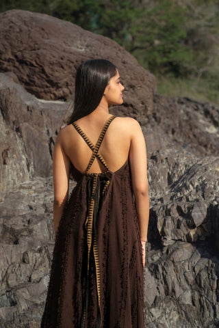 Arwen Dress Donker Bruin