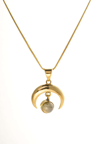 Crescent Moon hanger Messing