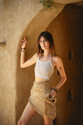 Luna Patch Skirt Desert